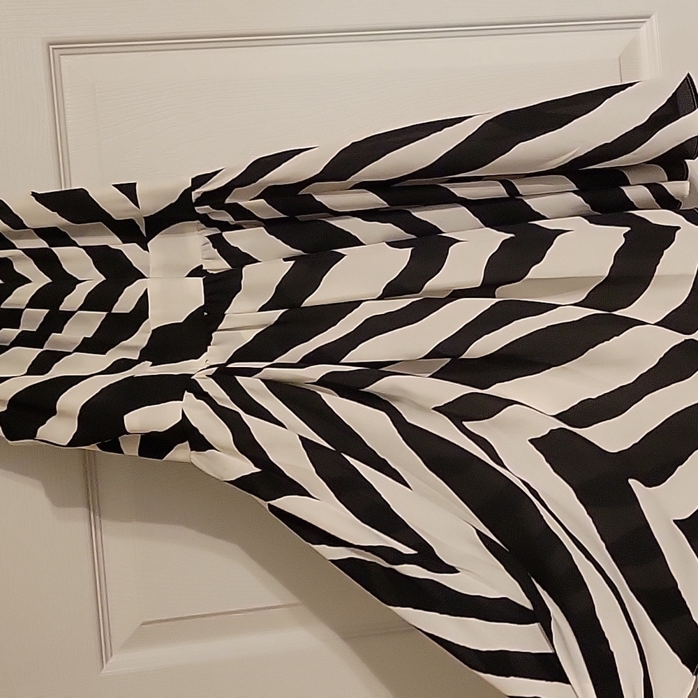 Zebra flowing dress